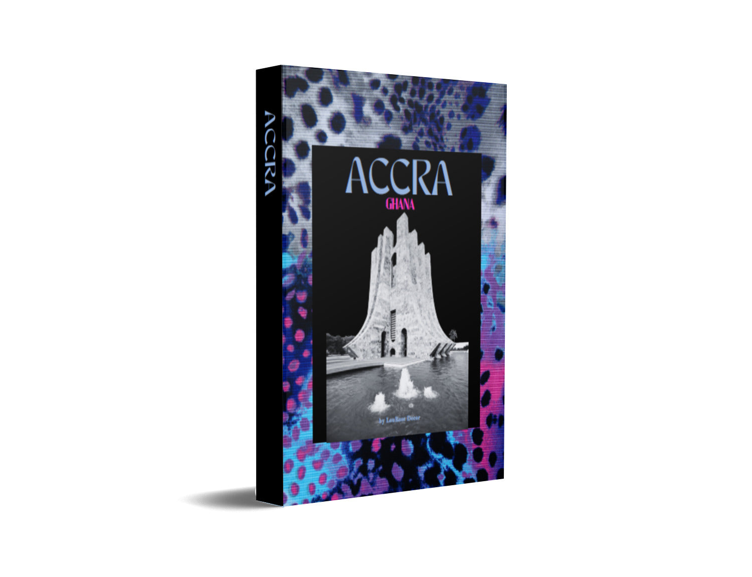 Accra Blue Cheetah Decorative Book-Individual Book-LouRose Decor-LouRose Decor