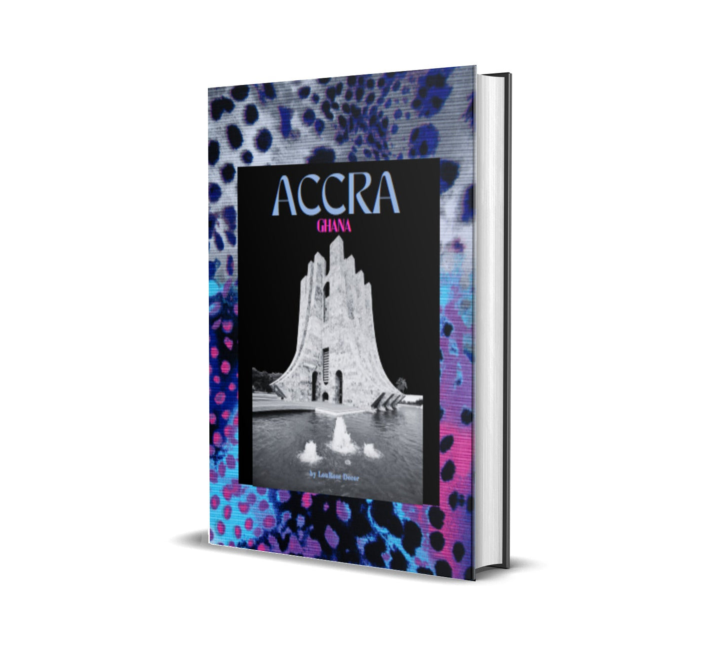 Accra Blue Cheetah Decorative Book-Individual Book-LouRose Decor-LouRose Decor