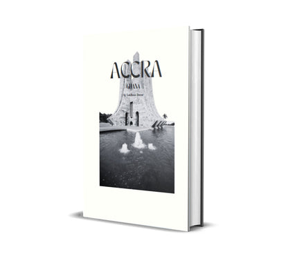 Accra White and Black Decorative Book-LouRose Decor-LouRose Decor