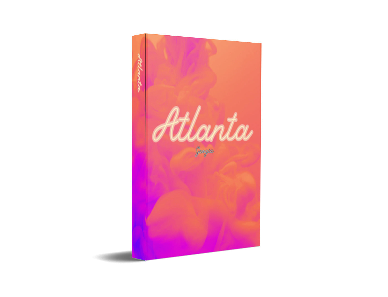 Atlanta Hot Pink Clouds Decorative Book-Individual Book-LouRose Decor-LouRose Decor