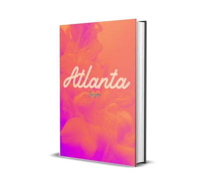 Atlanta Hot Pink Clouds Decorative Book-Individual Book-LouRose Decor-LouRose Decor