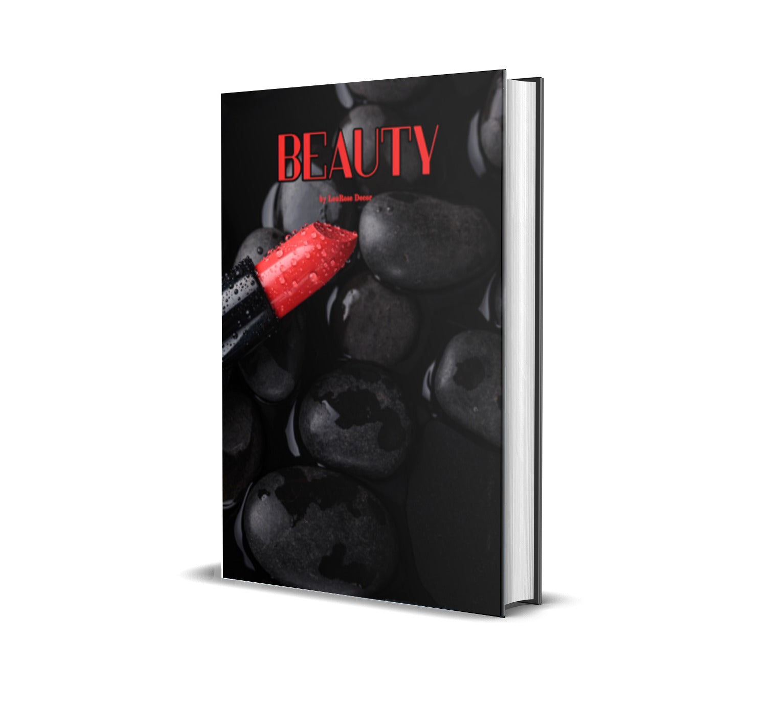 Beauty Black and Red Makeup Decorative Book-Individual Book-LouRose Decor-LouRose Decor