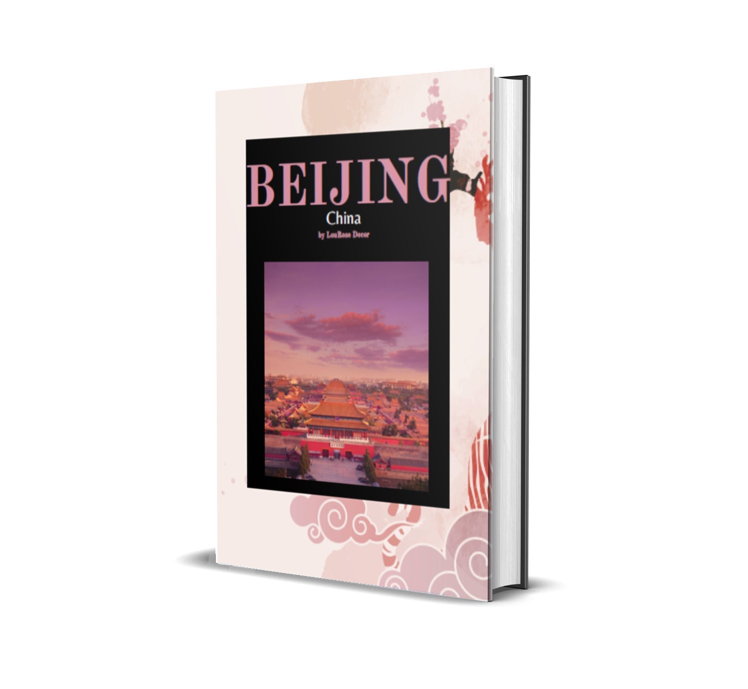 Beijing Seoul Tokyo Pink Travel Decorative Books-LouRose Decor-LouRose Decor