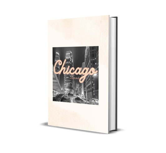 Chicago Light Pink Decorative Book-Individual Book-LouRose Decor-LouRose Decor