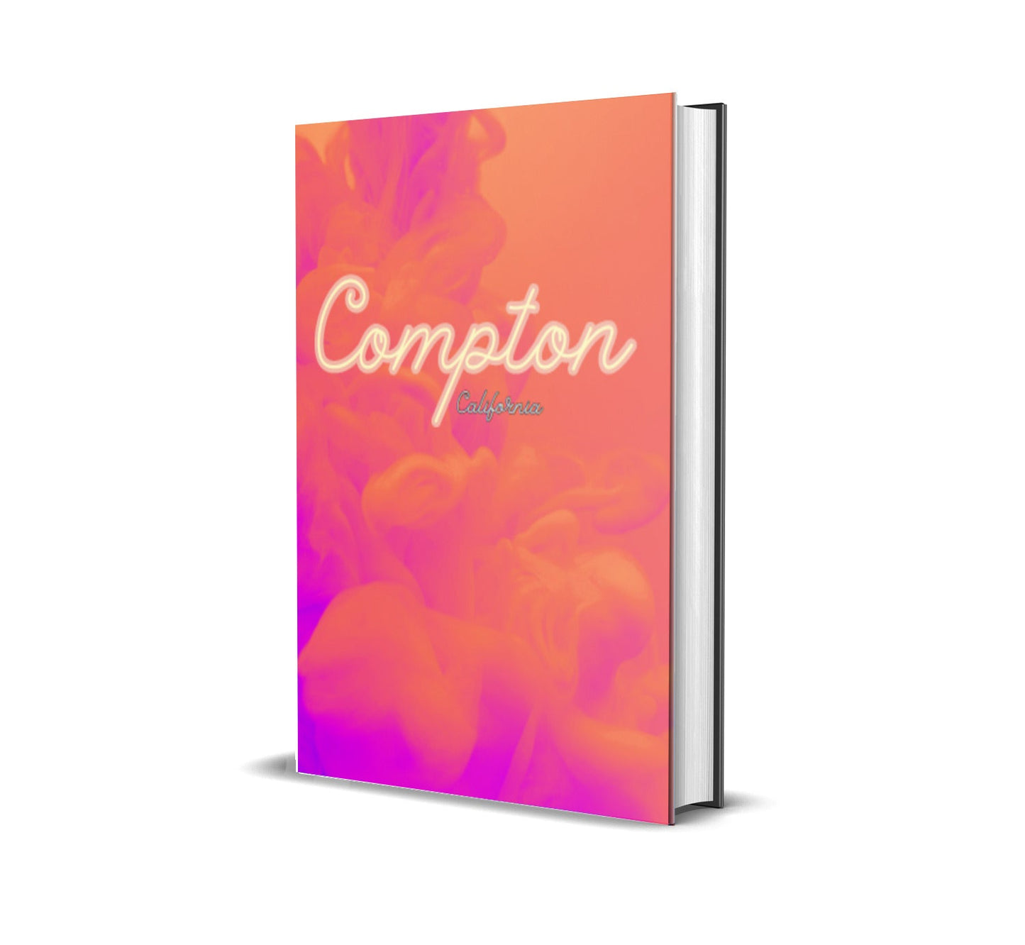 Compton Hot Pink Clouds Decorative Book-Individual Book-LouRose Decor-LouRose Decor