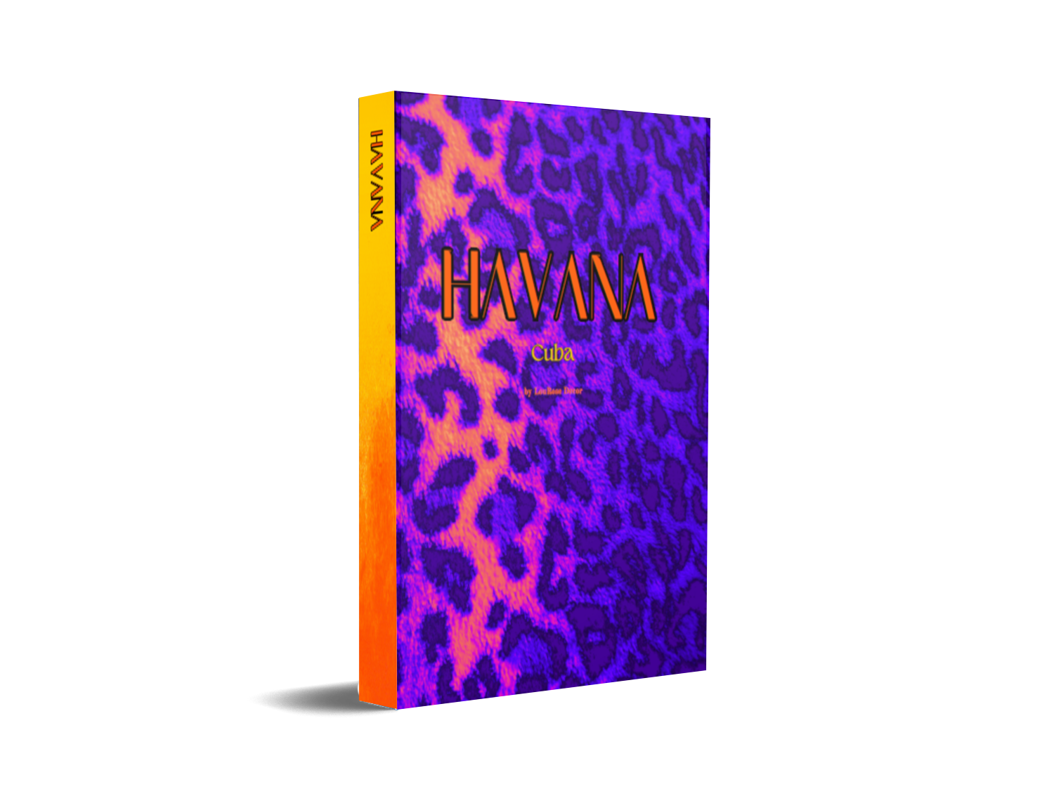 Havana Orange and Purple Decorative Book-Individual Book-LouRose Decor-LouRose Decor