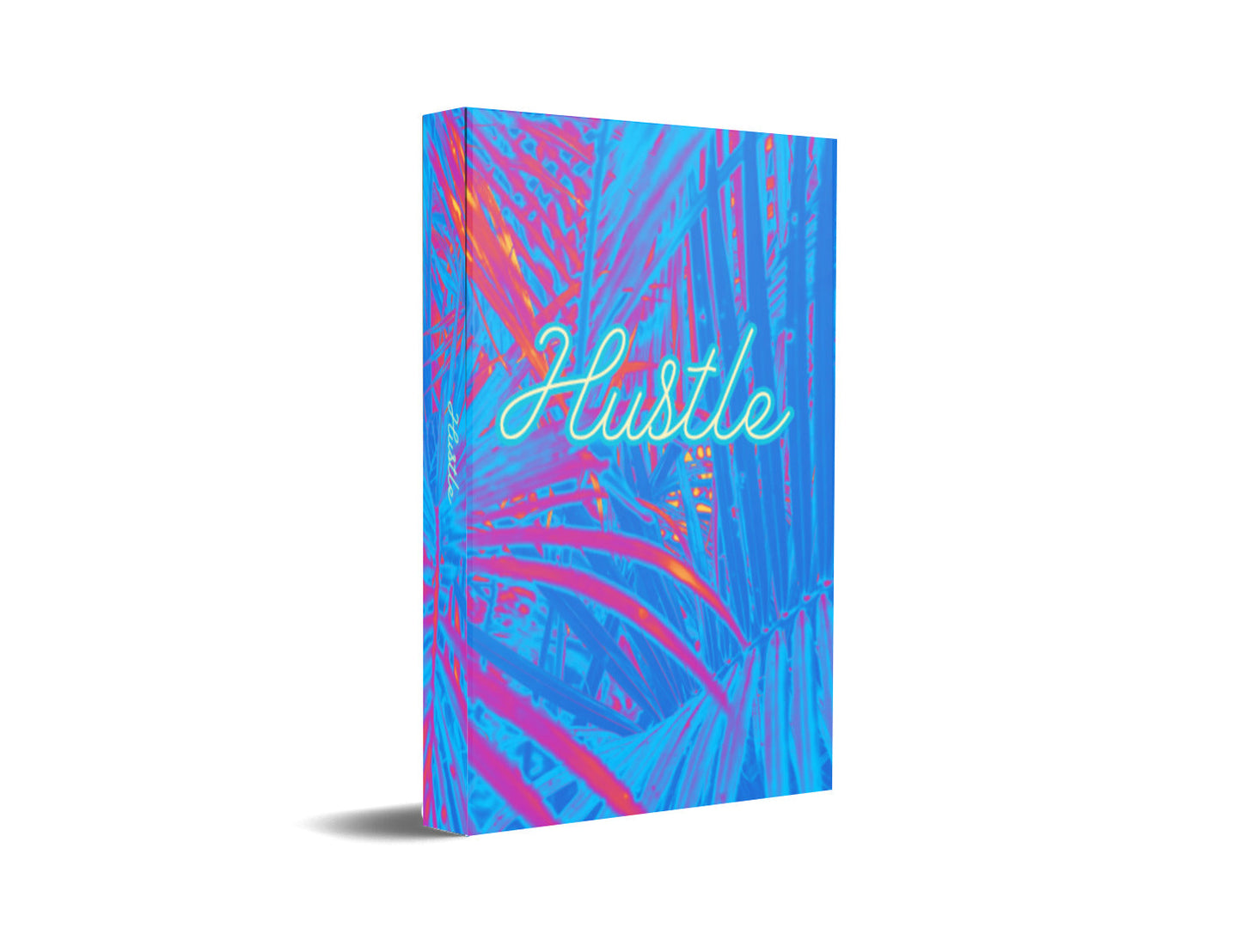 Hustle Blue Palm Decorative Book-Individual Book-LouRose Decor-LouRose Decor