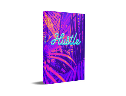 Hustle Purple Palm Decorative Book-Individual Book-LouRose Decor-LouRose Decor