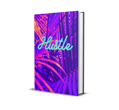 Hustle Purple Palm Decorative Book-Individual Book-LouRose Decor-LouRose Decor