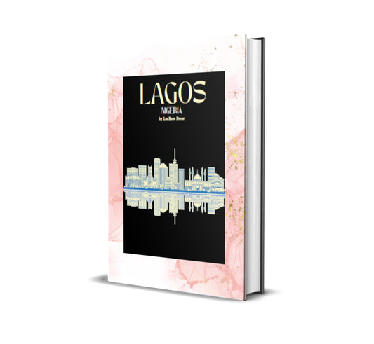 Lagos Pink and Gold Decorative Book-Individual Book-LouRose Decor-LouRose Decor