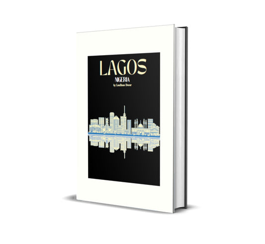 Lagos White and Black Decorative Book-Individual Book-LouRose Decor-LouRose Decor