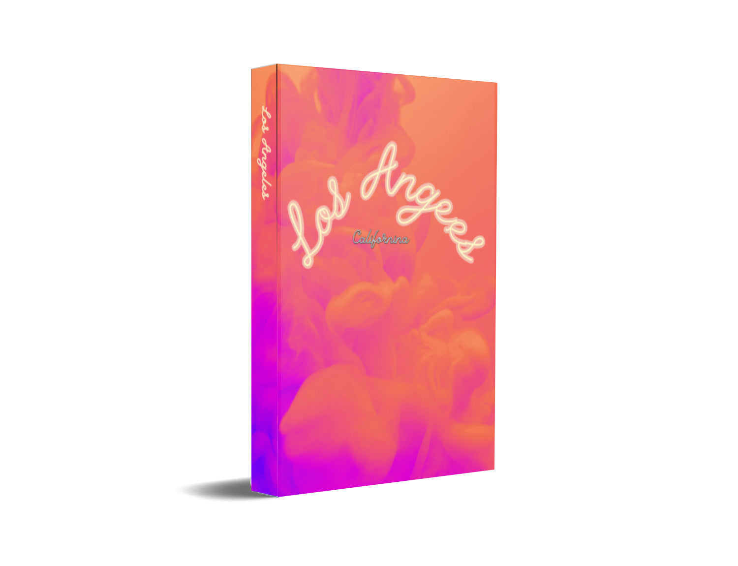 Los Angeles Hot Pink Clouds Decorative Book-Individual Book-LouRose Decor-LouRose Decor