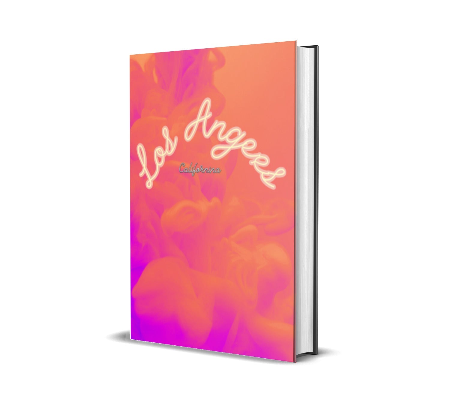 Los Angeles Hot Pink Clouds Decorative Book-Individual Book-LouRose Decor-LouRose Decor