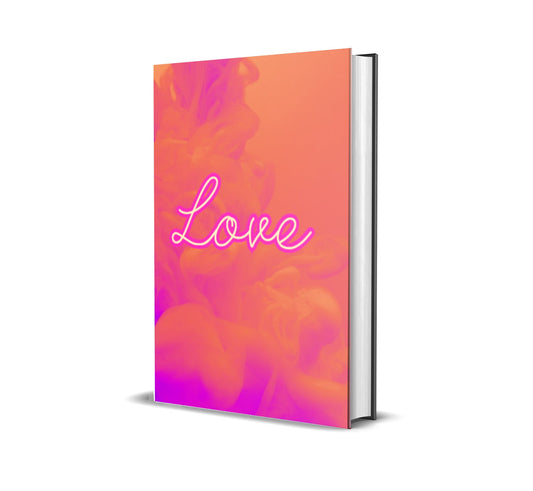 Love Hot Pink Clouds Decorative Book-Individual Book-LouRose Decor-LouRose Decor