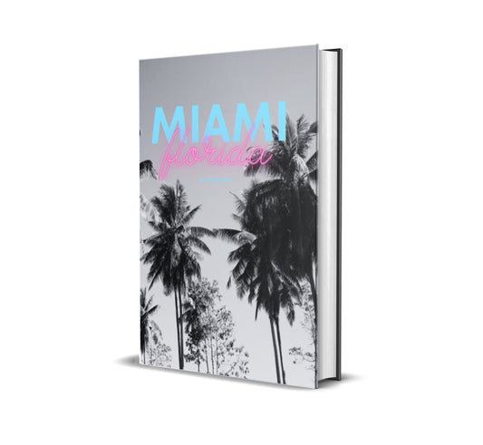 Miami Black and Hot Pink Decorative Book-Individual Book-LouRose Decor-LouRose Decor