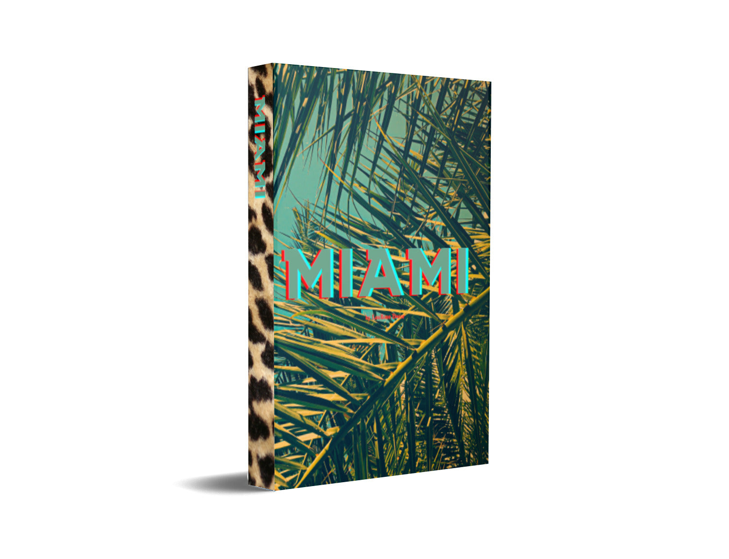 Miami Green Palm Leaves Decorative Book-Individual Book-LouRose Decor-LouRose Decor