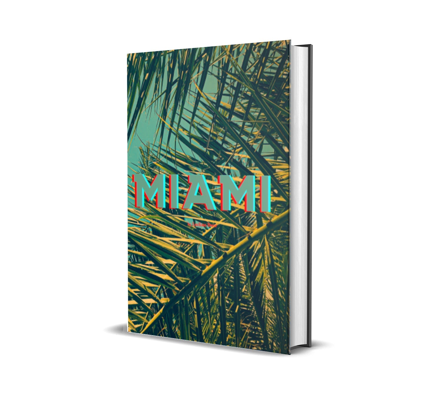 Miami Green Palm Leaves Decorative Book-Individual Book-LouRose Decor-LouRose Decor