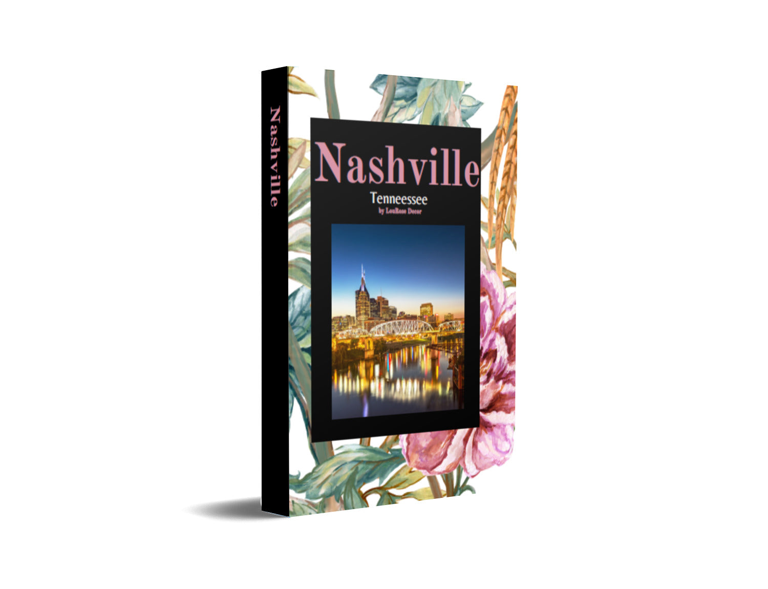 Nashville Flowers Decorative Book-Individual Book-LouRose Decor-LouRose Decor