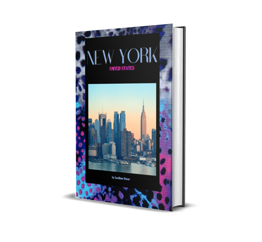 New York Cheetah Print Decorative Book-Individual Book-LouRose Decor-LouRose Decor