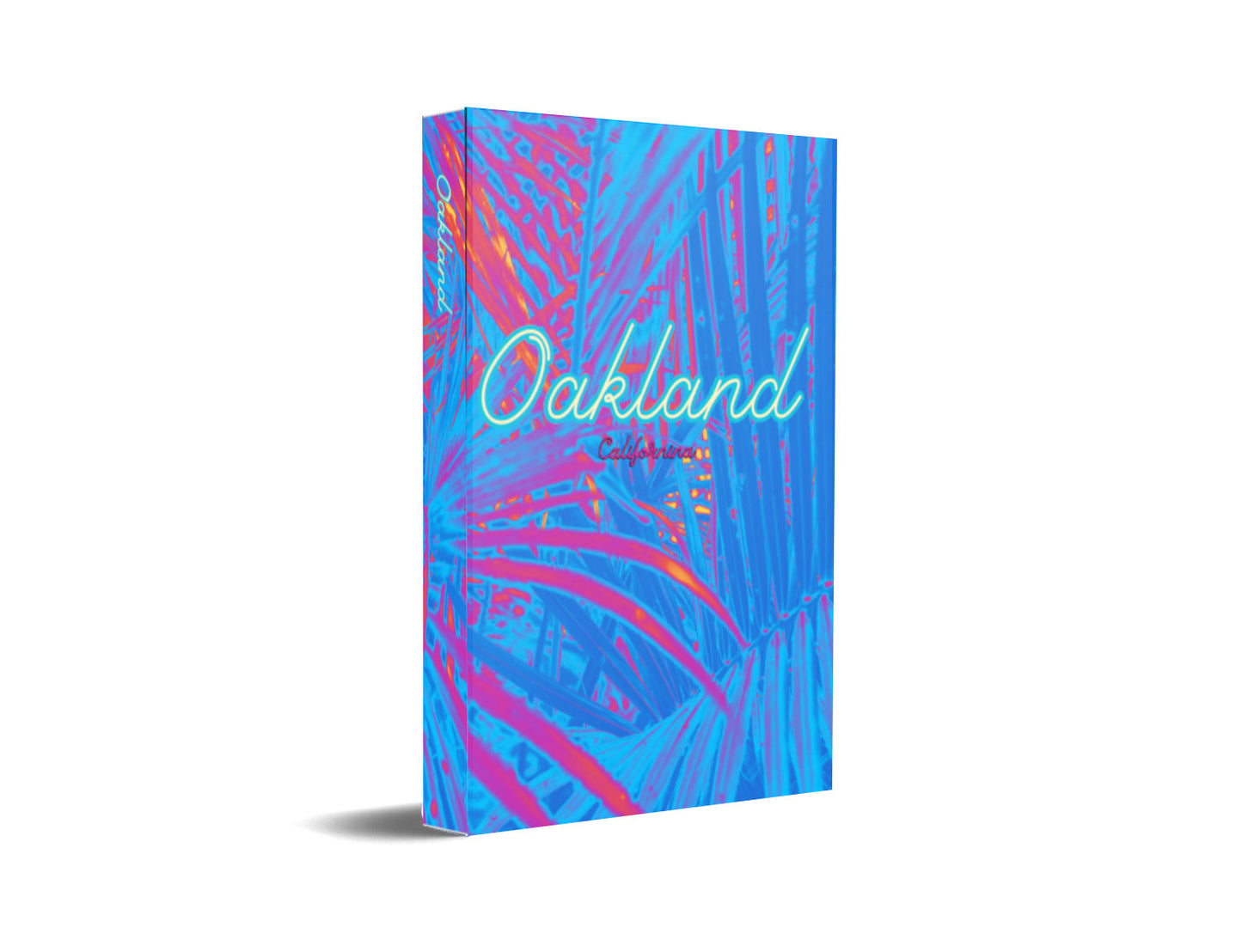 Oakland Blue Palm Decorative Book-Individual Book-LouRose Decor-LouRose Decor