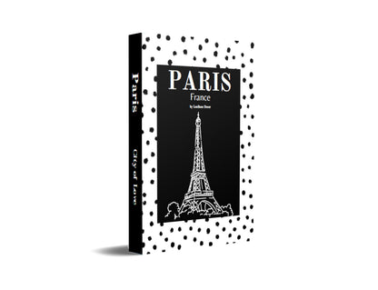 Paris Black and White Polka Dot Decorative Book-Individual Book-LouRose Decor-LouRose Decor