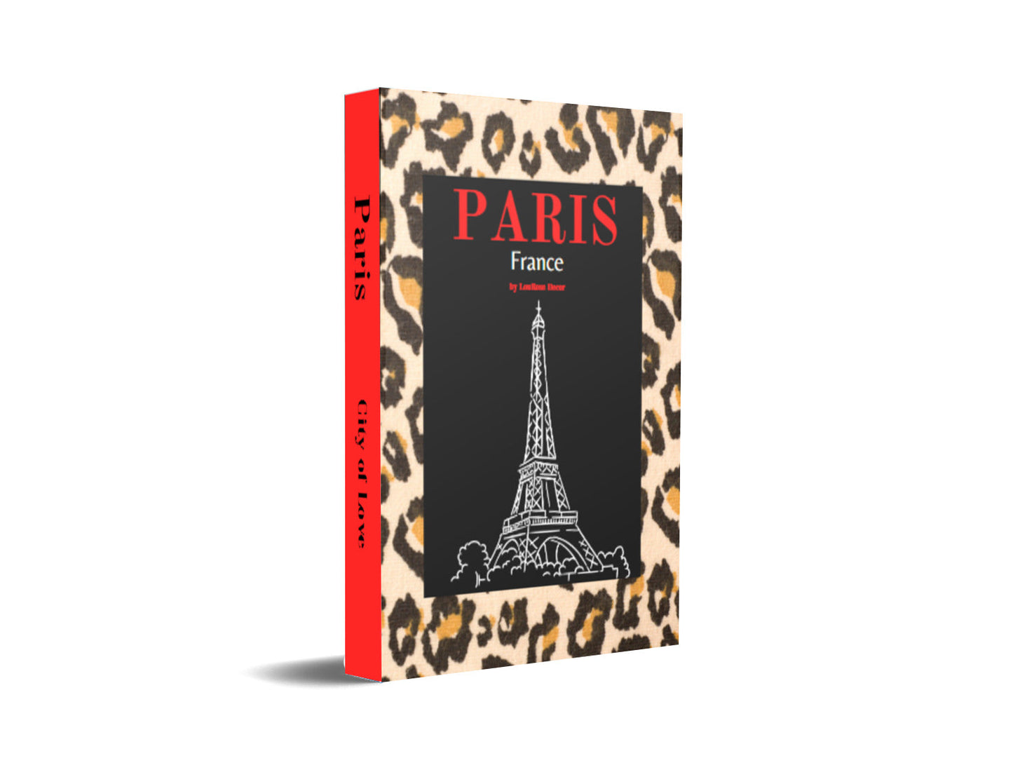 Paris Cheetah Print Decorative Book-Individual Book-LouRose Decor-LouRose Decor