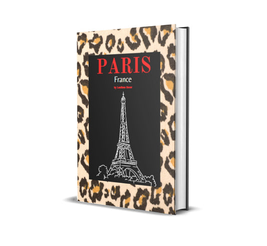 Paris Cheetah Print Decorative Book-Individual Book-LouRose Decor-LouRose Decor