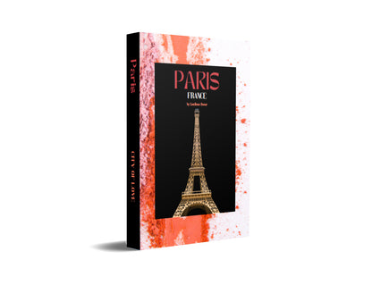 Paris Coral and White Decorative Book-Individual Book-LouRose Decor-LouRose Decor