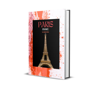 Paris Coral and White Decorative Book-Individual Book-LouRose Decor-LouRose Decor