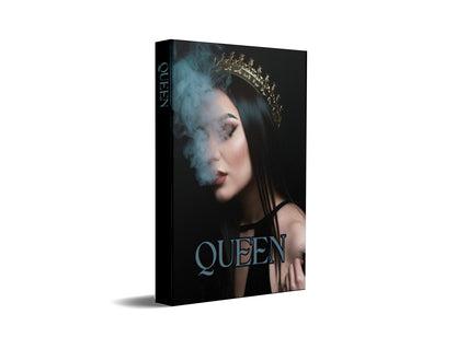 Queen Black Decorative Book-Individual Book-LouRose Decor-LouRose Decor