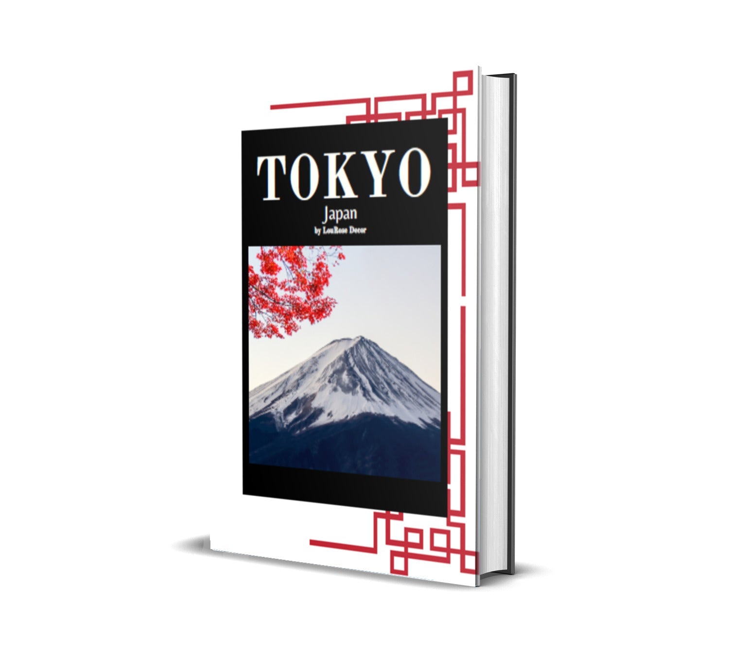 Seoul Tokyo Beauty Red Decorative Book Sets-Book Sets-LouRose Decor-LouRose Decor