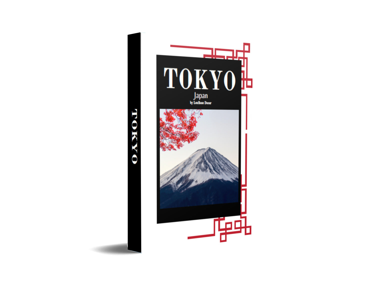 Seoul Tokyo Beauty Red Decorative Book Sets-Book Sets-LouRose Decor-LouRose Decor