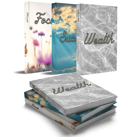 Wealth Success Focus Decorative Books Set-Book Sets-LouRose Decor-LouRose Decor